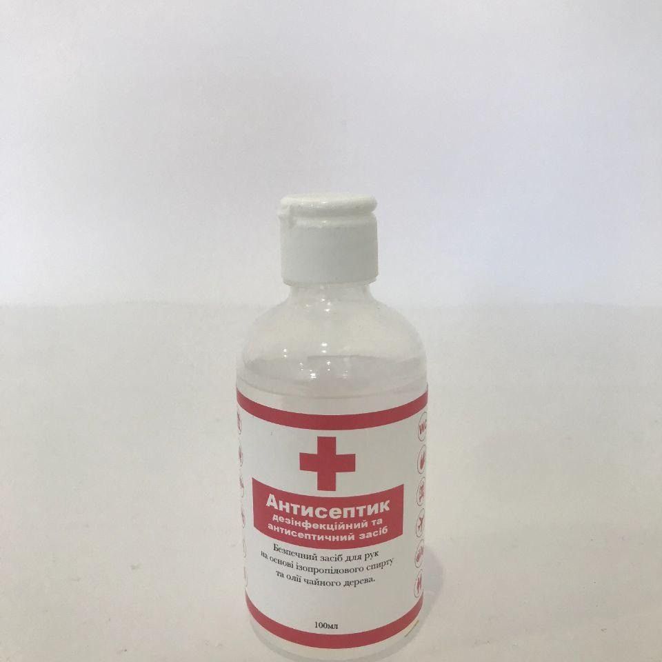 АНТИСЕПТИК 75% НА ОСНОВІ ІЗОПРОПІЛОВОГО СПИРТУ, 100 МЛ